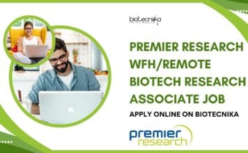 Premier Research WFH/Remote Biotech Research Associate Job