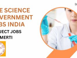 Life Science Government Jobs India