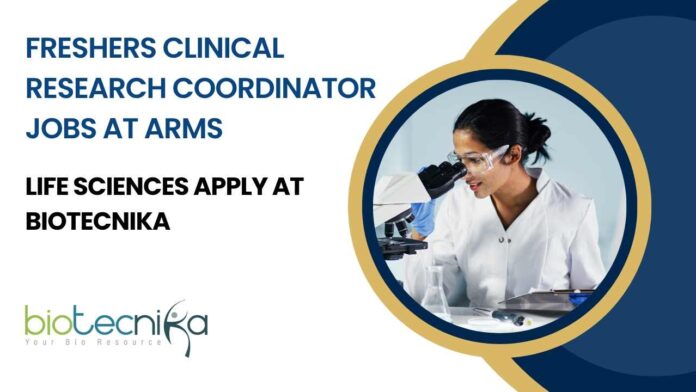 Freshers Clinical Research Jobs at ARMS