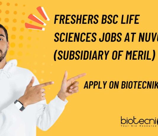 Freshers BSc Life Sciences Jobs at Nuvo.AI