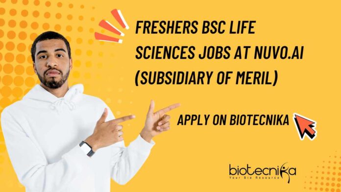 Freshers BSc Life Sciences Jobs at Nuvo.AI