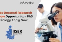 PhD Biology Job at IISER Tirupati - Apply Now for PDRF!