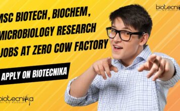 Research Jobs at Zero Cow Factory