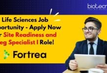 Life Sciences Job Opportunity - Apply Now for Site Readiness and Reg Specialist I Role!