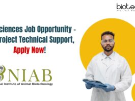 Life Sciences Job Opportunity - For Project Technical Support, Apply Now!