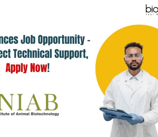 Life Sciences Job Opportunity - For Project Technical Support, Apply Now!
