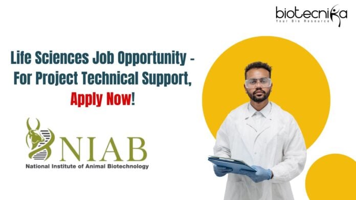Life Sciences Job Opportunity - For Project Technical Support, Apply Now!