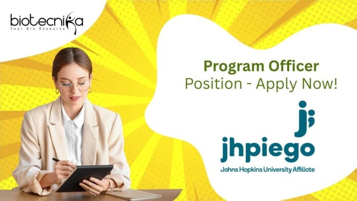 Program Officer Position - Apply Now!