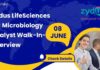 Zydus LifeSciences QC Microbiology Analyst Walk-In-Interview 