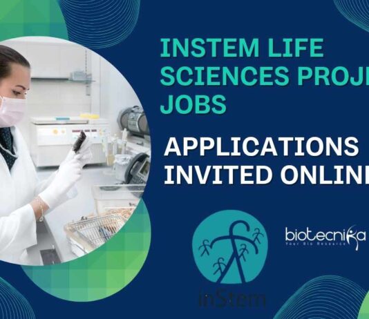 inStem Life Sciences Project Jobs