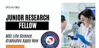 ACTREC JRF Opening – MSc Life Science Graduates Apply Now