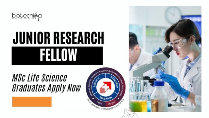 ACTREC JRF Opening – MSc Life Science Graduates Apply Now