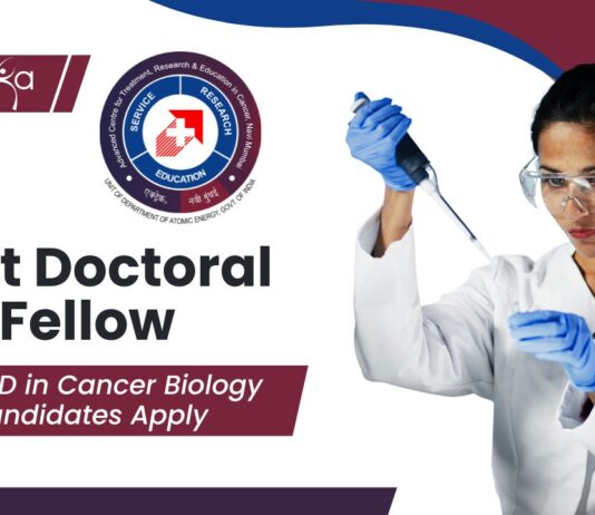 ACTREC Post Doctoral Fellow Jobs | PhD in Cancer Biology Candidates Apply