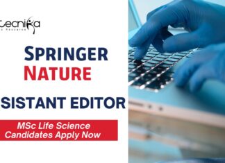 Assistant Editor Job Role at Springer Nature |MSc Life Science Candidates Apply Now