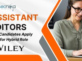 Assistant Editor Jobs at Wiley – PhD Candidates Apply Now