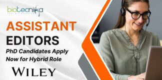 Assistant Editor Jobs at Wiley – PhD Candidates Apply Now