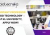 Assistant Professor Food Technology