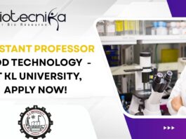 Assistant Professor Food Technology