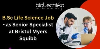 B.Sc Life Science Job
