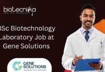 BSc Biotechnology Laboratory Job at Gene Solutions