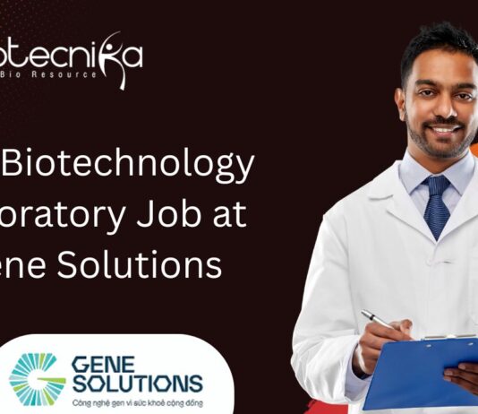 BSc Biotechnology Laboratory Job at Gene Solutions