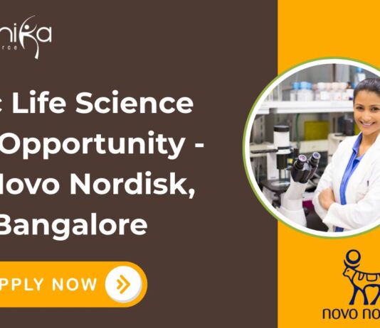 BSc Life Science Job Opportunity