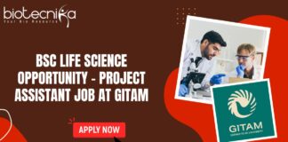 BSc Life Science Opportunity