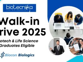 Biocon Walk-in Drive Bengaluru 2025 – Biotech & Life Science Graduates Eligible 