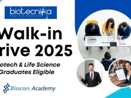 Biocon Walk-in Drive Bengaluru 2025