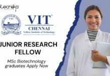 JRF Position for MSc Biotech at VIT for Exosome Research, Apply Now