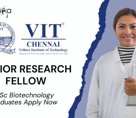 JRF Position for MSc Biotech at VIT for Exosome Research, Apply Now