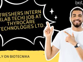 Freshers Intern (Lab Tech) Job at Thyrocare Technologies Ltd