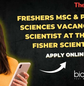 Freshers MSc & PhD Life Sciences Vacancies