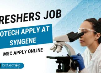 Freshers Biotech Jobs at Syngene