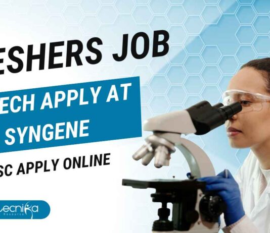 Freshers Biotech Jobs at Syngene