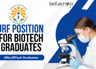 JRF Position at GBU for Biotech Graduates