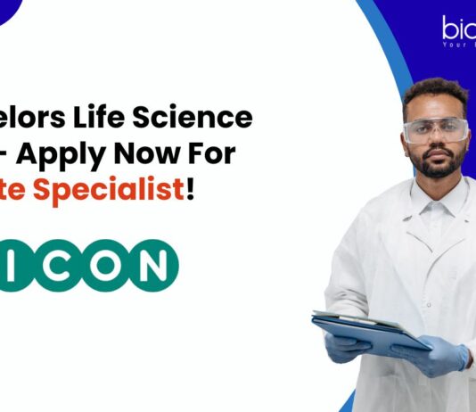 Bachelors Life Science Job - Apply Now For Site Specialist!