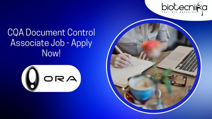 CQA Document Control Associate Job - Apply Now!