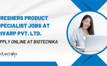 Fresher Life Science Job at Rivarp Pvt. Ltd., Product Specialist