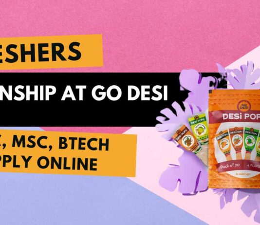 Freshers Food Tech Internship