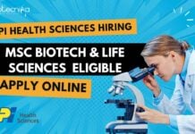 MSc Biotech Job Vacancies