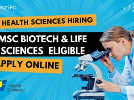 MSc Biotech Job Vacancies