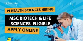 MSc Biotech Job Vacancies