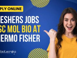 Freshers MSc Molecular Biology Jobs