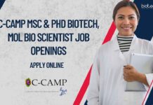 MSc Biotechnology Job Vacancy