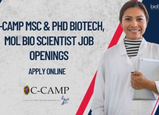 MSc Biotechnology Job Vacancy