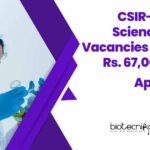 CCMB Project Recruitment 2025