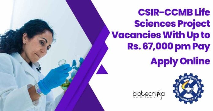CCMB Project Recruitment 2025