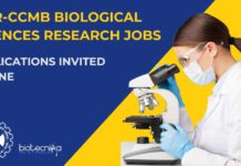 MSc Biological Science Job Openings at CSIR-CCMB