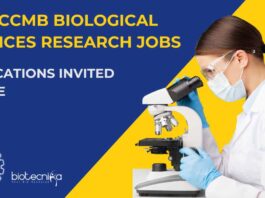 MSc Biological Science Job Openings at CSIR-CCMB